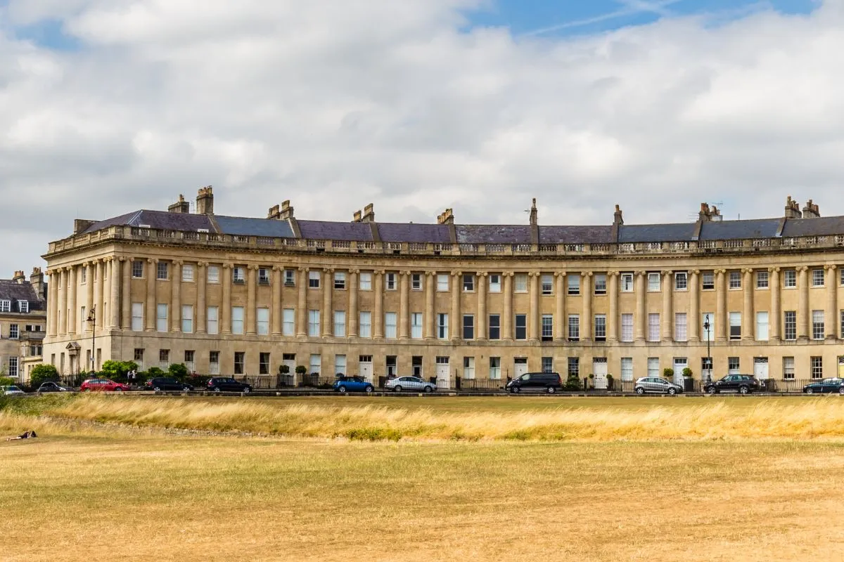 Royal Crescent und The Circus in Bath