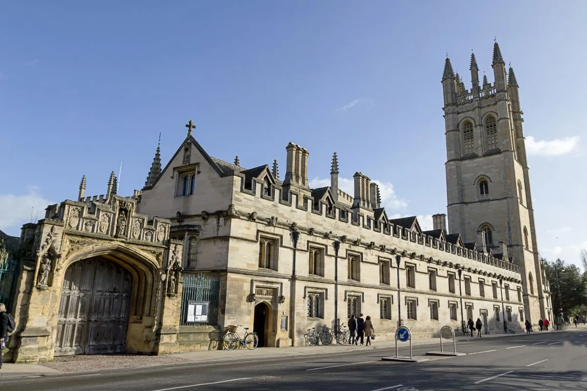 Blick vom University Church Tower in Oxford